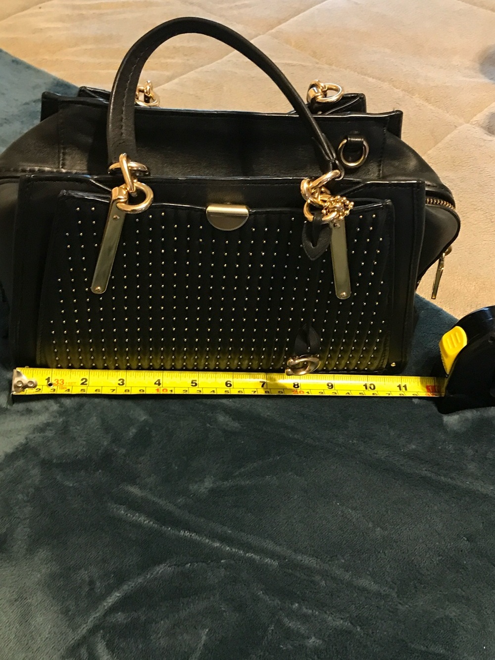 Coach Dreamer 27 Quilted Black Satchel with Gold-Tone Hardware - Picture 10 of 14